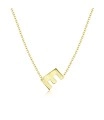 Silver Initial Letter Necklace E SPE-5545